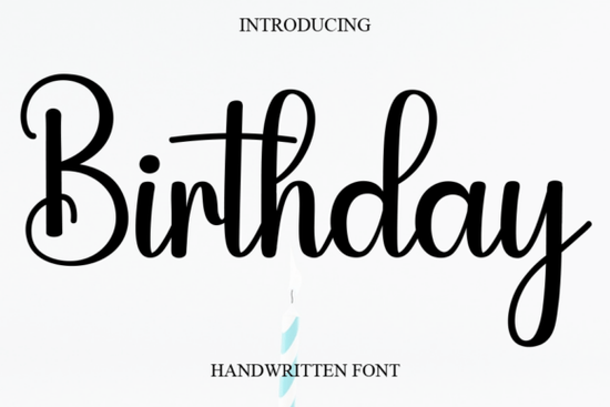 Birthday Font
